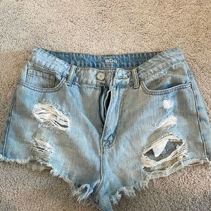 BDG light wash shorts